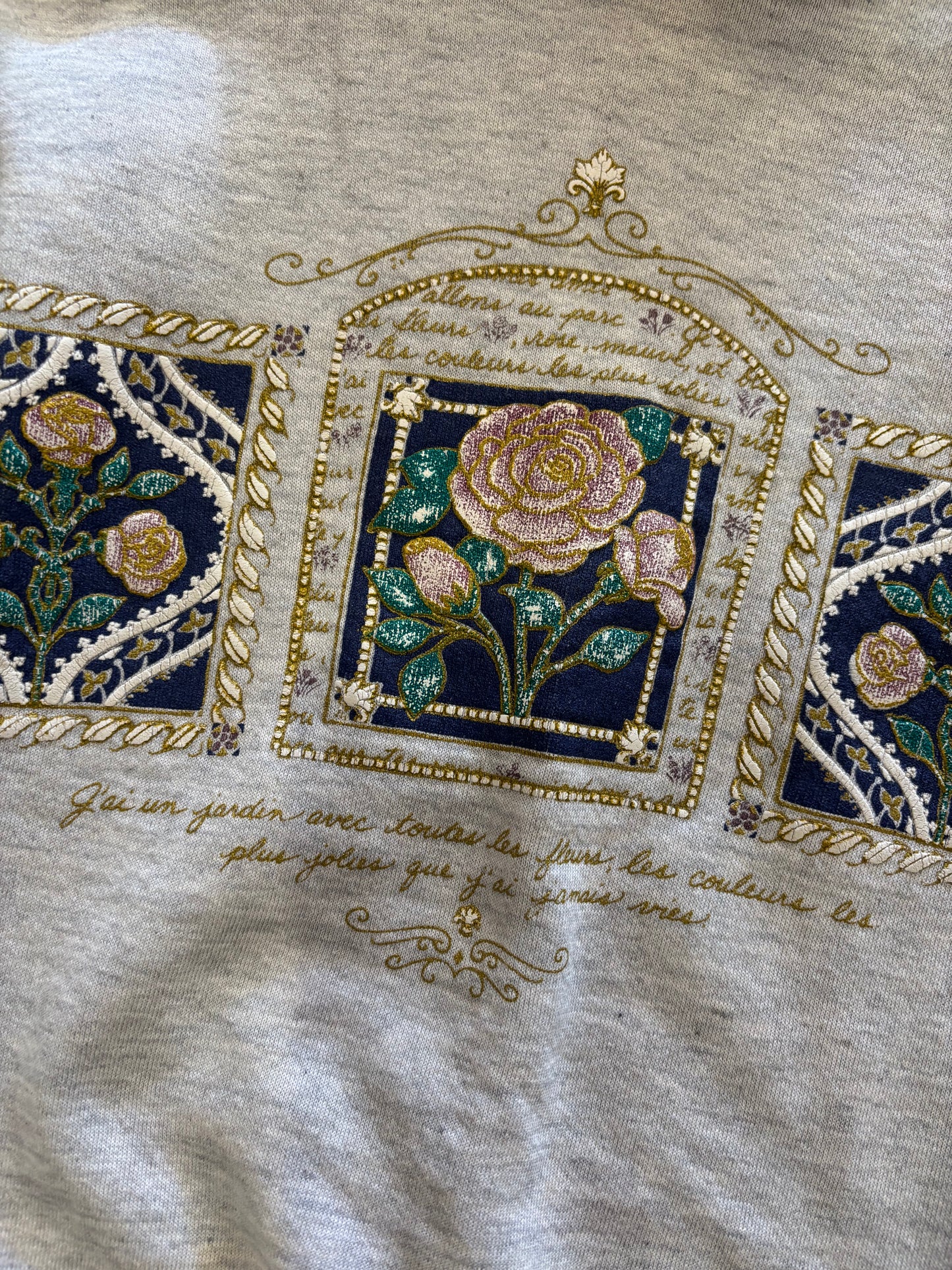French Script/Flowers