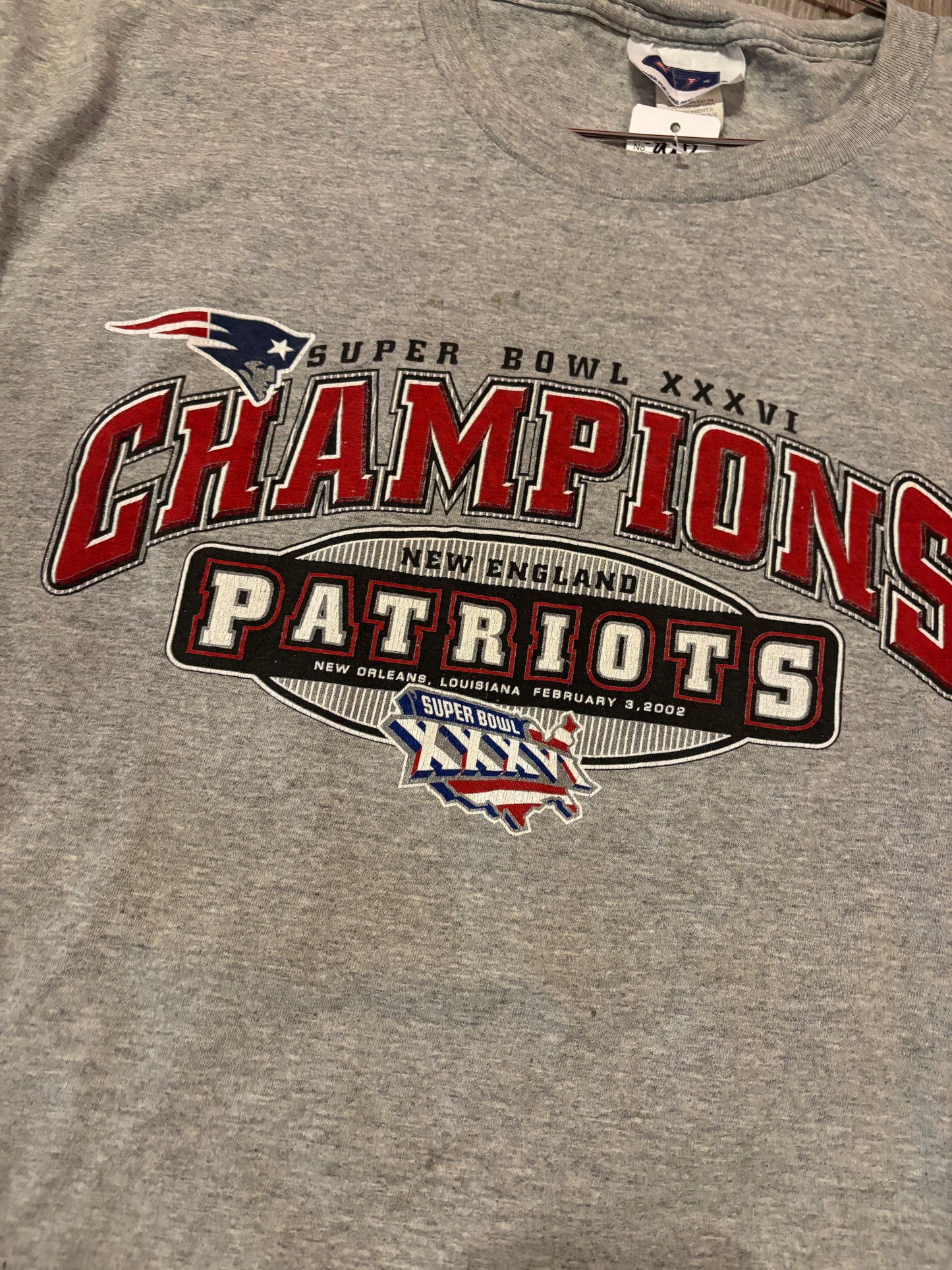 Patriots Super Bowl XXXVI Champs