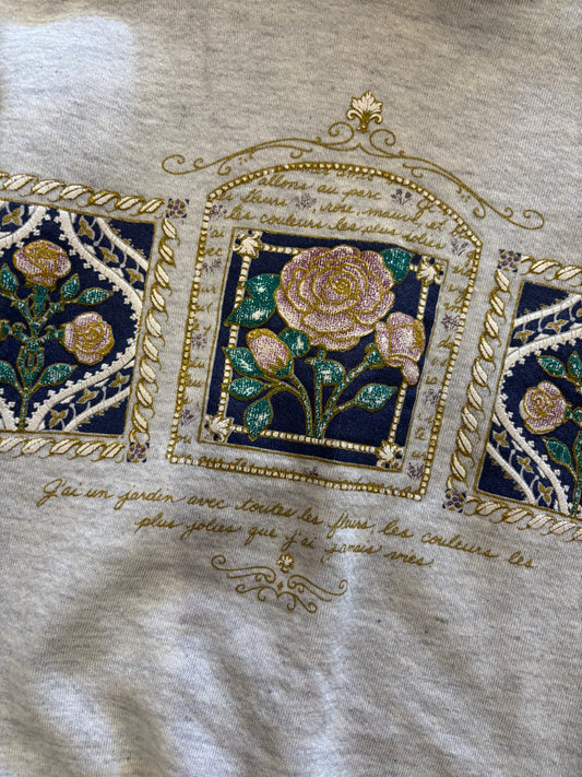 French Script/Flowers