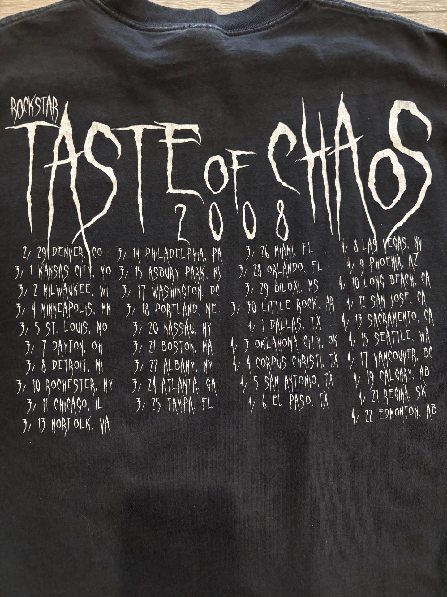 Taste of Chaos 2008 Tour